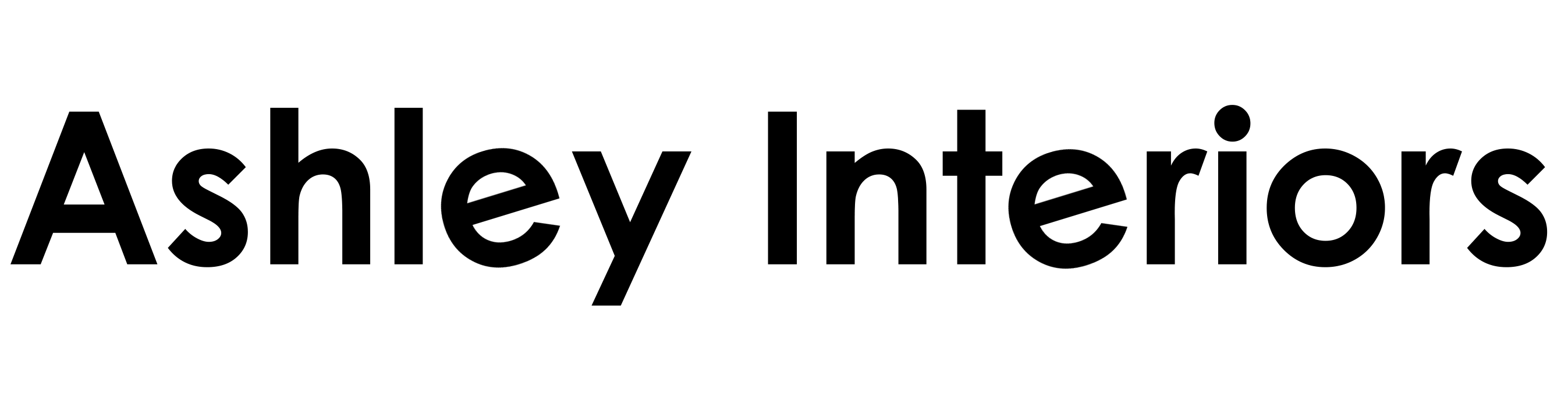 Ashley Interiors wordmark in black